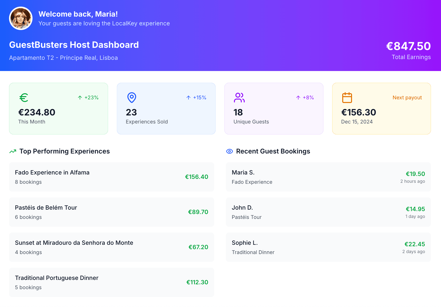Your Earnings Dashboard